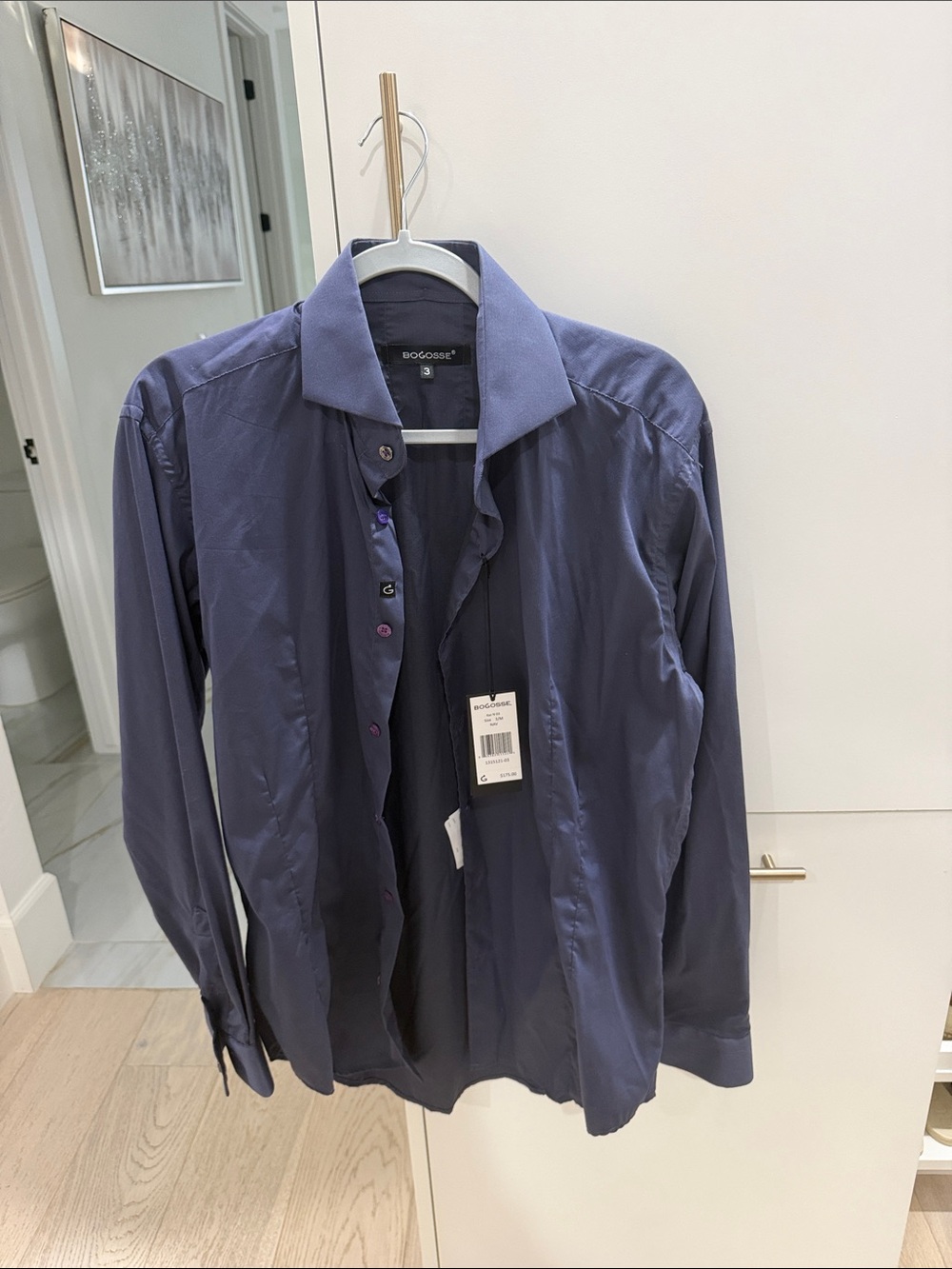 Bogosse Navy Lightweight Shirt Jacket